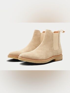 Mens New Republic Sonoma Suede Crepe Sole Chelsea Boot - Tan Size US 10.5